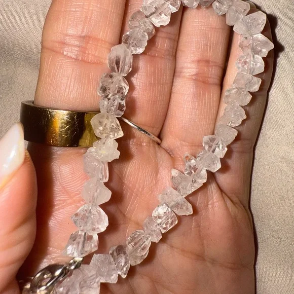 Herkimer Diamond Quartz Bracelet (Adjustable) - Picture 8 of 14